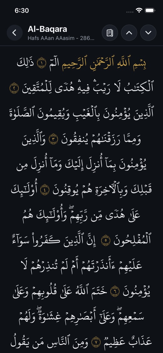 Muslim app — Al-Quran